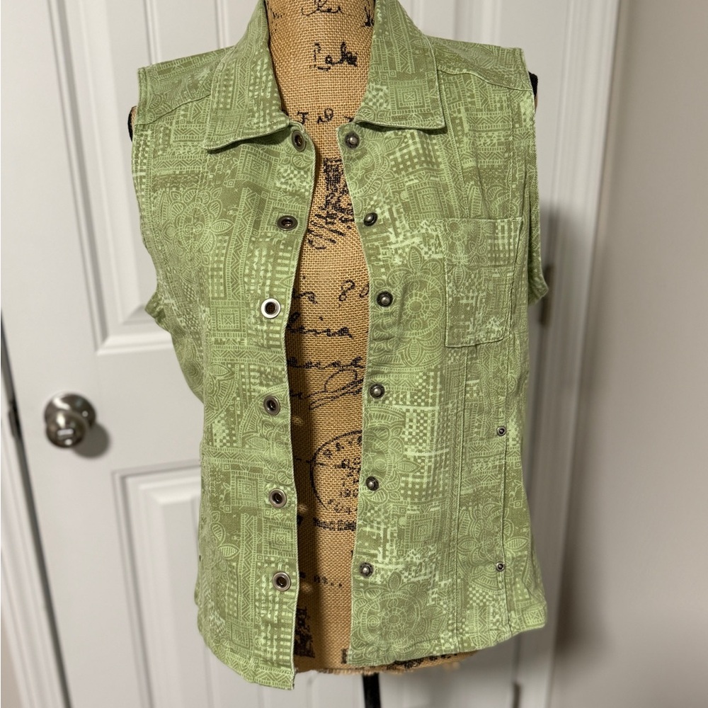 Christopher & Banks Olive Knit Vest